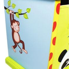 Teamson Fantasy Fields Dětský Dřevěný Box Na Hračky Sunny Safari Dětská Plátěná Zásuvka Td-0131A