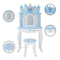 Teamson Fantasy Fields - hrací sada Dreamland Castle Vanity Set - bílá / ledově modrá