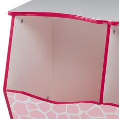 Teamson Teamson Kids - Módní potisky žiraf Miranda Cubby Storage - růžová / bílá