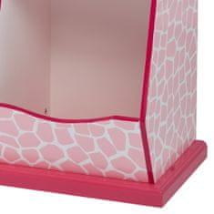 Teamson Teamson Kids - Módní potisky žiraf Miranda Cubby Storage - růžová / bílá