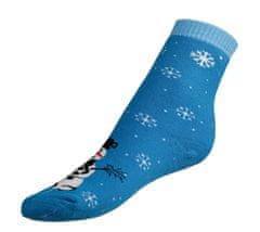 Bellatex Ponožky Termo sněhulák - 39-42 - modrá, bílá