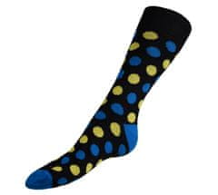 Bellatex Ponožky Puntíky černé - 39-42 - černá, modrá