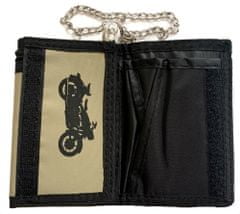 Motohadry.com Peněženka textilní s řetězem a karabinou na suchý zip s motorkou 61813