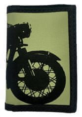 Motohadry.com Peněženka textilní na suchý zip s motorkou 61814