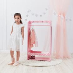 Teamson Fantasy Fields - Módní puntíky Bella Toy Dress Up Unit - růžová / bílá