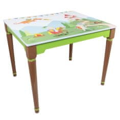 Teamson Fantasy Fields Dětský Dřevěný Stůl A Židle Pro Děti Rytíři A Draci Td-11837A