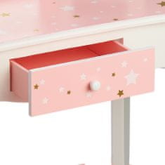 Teamson Fantasy Fields - Fashion Twinkle Star Prints Gisele Play Vanity Set - růžová / bílá