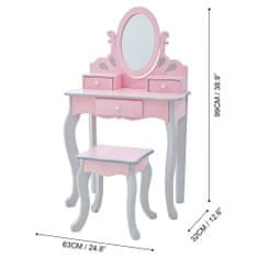 Teamson Fantasy Fields - Sada toaletních potřeb pro malé princezny Rapunzel - růžová / šedá