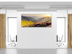 Glasdekor Obraz do ložnice horská krajina s východem slunce - Rozměry-obdélník: 60 x 80 cm