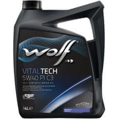 Wolf Lubricants Syntetický motorový olej Wolf Vitaltech 5W-40 PI C3 4l