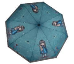 Chanos Luxusní skládací vystřelovací deštník Gorjuss Santoro modrý