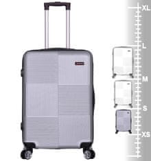 Kabinové zavazadlo METRO LLTC3/3-S ABS - stříbrná