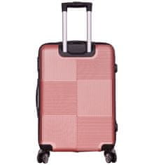 Cestovní kufr METRO LLTC3/3-L ABS - růžová