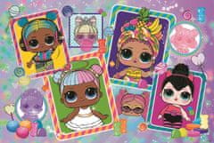 Trefl Třpytivé Glitter puzzle v kufříku L.O.L. Surprise: Barevné panenky 70 dílků