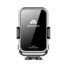 MISURA MA04 - Držák mobilu do auta s bezdrátovým QC3.0 nabíjením SILVER