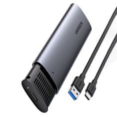 shumee M.2 B-Key SATA 3.0 kryt pevného disku šedý + kabel USB typu C