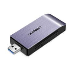Greatstore Čtečka paměťových karet SD / micro SD / CF / MS konektor USB 3.0 - šedá