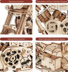 Robotime Rokr 3D dřevěné puzzle Cruiser Motorcycle 420 dílků