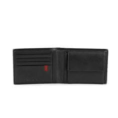 Roncato Peněženka horizontální, kapsa na mince, průhledná kapsa PASCAL černá