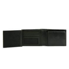 Roncato Peněženka horizontální, postranní průhledná kapsa PASCAL černá