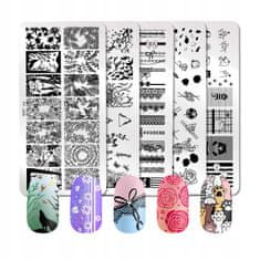 TOJATO Razítkovací deska, vzory na nehty, nail art, Listí, Podzim, Born Pretty - Natural World - L004