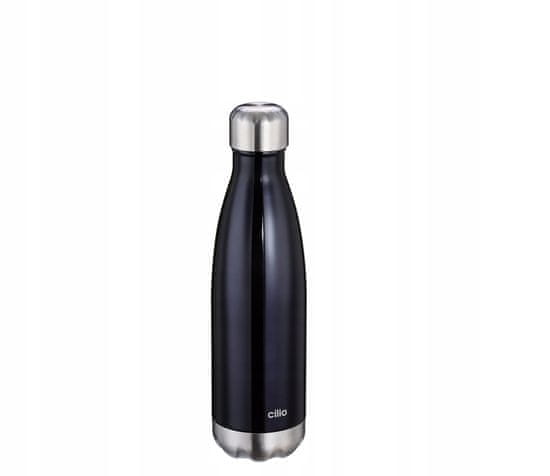 Cilio Cilio černá kovová termální láhev 500 ml