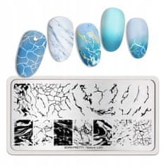 TOJATO Razítkovací deska, vzory na nehty, nail art, Mramor, Born Pretty - Texture - L001