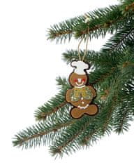 BOBIMARKET závěsná dekorace na vánoční stromeček , perníček 8cm