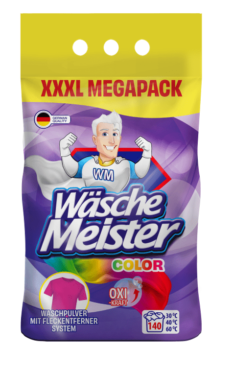 Levně WäscheMeister Color Prací prášek 10,5 kg – 140 praní