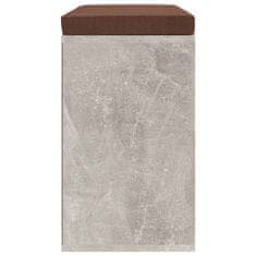 Petromila Botníková lavice betonově šedá 103x30x48 cm kompozitní dřevo