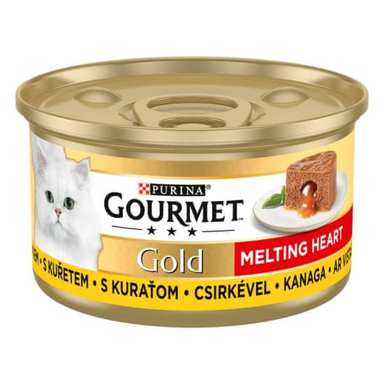 Gourmet GOLD Melting Heart kuře 24x85 g