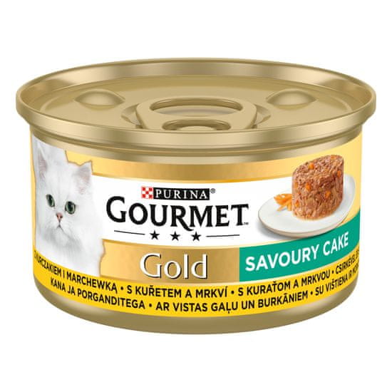 Gourmet GOLD Savoury Cake kuře 24x85 g