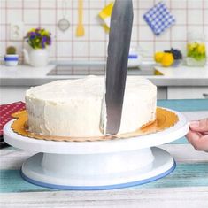BRUNBESTE Servírovací podnos, Otočný stojan talíř na dorty, koláče + příslušenství, 28 cm, 4 kusy, Bb-2904
