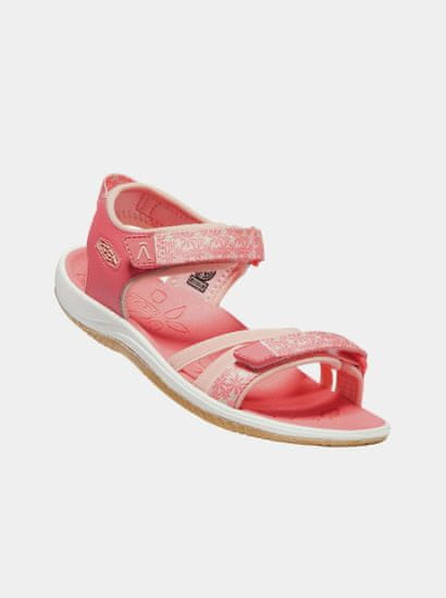 KEEN Růžové holčičí květované sandály Keen