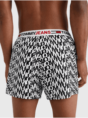Tommy Jeans Černo-bílé pánské vzorované trenýrky Tommy Jeans S