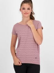 Růžové dámské vzorované tričko Alife and Kickin S