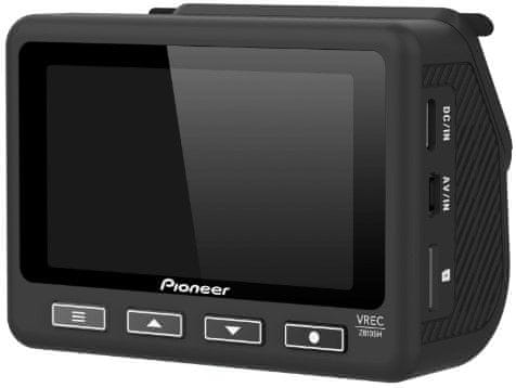  autokamera pioneer funkce nahrávání videa ve smyčce full hd rozlišení držák na sklo snadná instalace 