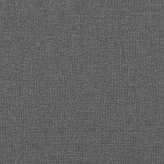 Vidaxl 3místná pohovka s polštáři tmavě šedá 180 cm textil