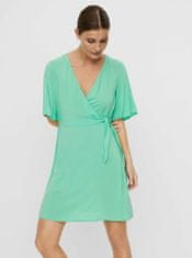 Vero Moda Světle zelené zavinovací šaty VERO MODA Ibina XS