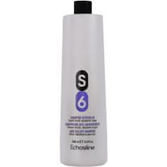 Echosline S6 Anti-Yellow Shampoo - šampon neutralizující žluté tóny na blond, odbarvených a šedých vlasech 1000ml