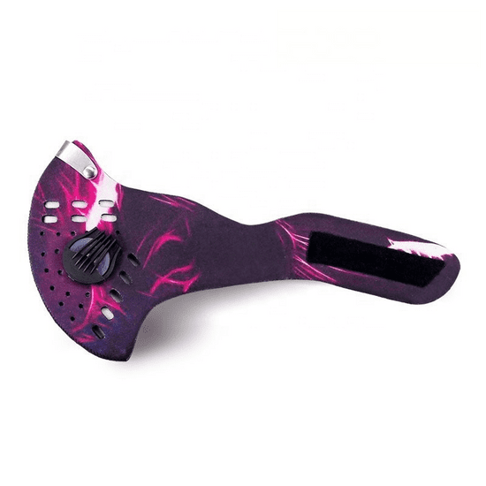 Bass Sportovní, antismogová maska s aktivním uhlíkovým filtrem N99, fialová BP-10403