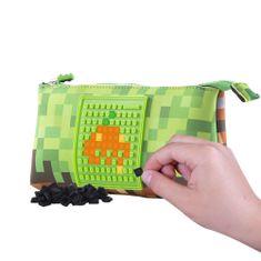 Pixie Crew Školní pouzdro Minecraft včetně pixelů zelené velké