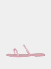 Vero Moda Růžové kožené pantofle VERO MODA Dea 37