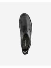 Timberland Černé pánské kotníkové kožené chelsea boty Timberland Larchmont II 42