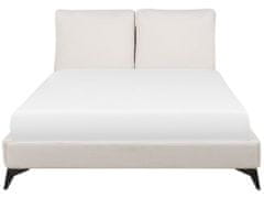 Beliani Béžová postel MELLE ženilka 160 x 200 cm