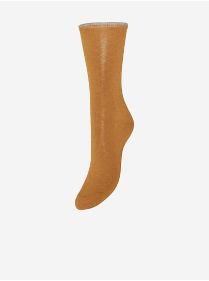 Vero Moda Oranžové dámské vzorované ponožky VERO MODA Hello