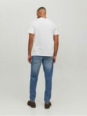 Jack&Jones Pánské triko JJEORGANIC Standard Fit 12156102 White (Velikost L)