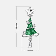 FRAISE Stříbrný přívěsek na vánoční stromeček se zirkony S925