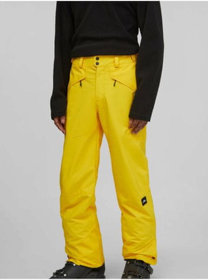 O'Neill Žluté pánské sportovní zimní kalhoty O'Neill