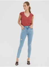 Vero Moda Světle modré skinny fit džíny s potrhaným efektem VERO MODA Sophia XS/32